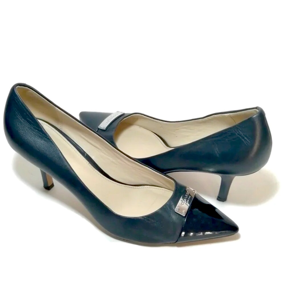 Coach Zan Black Leather Pumps